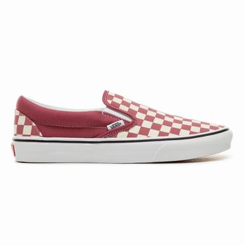 Damske Slip On Tenisky Vans Color Theory Checkerboard Classic (Unisex) Ruzove/Biele VA83IYKUF